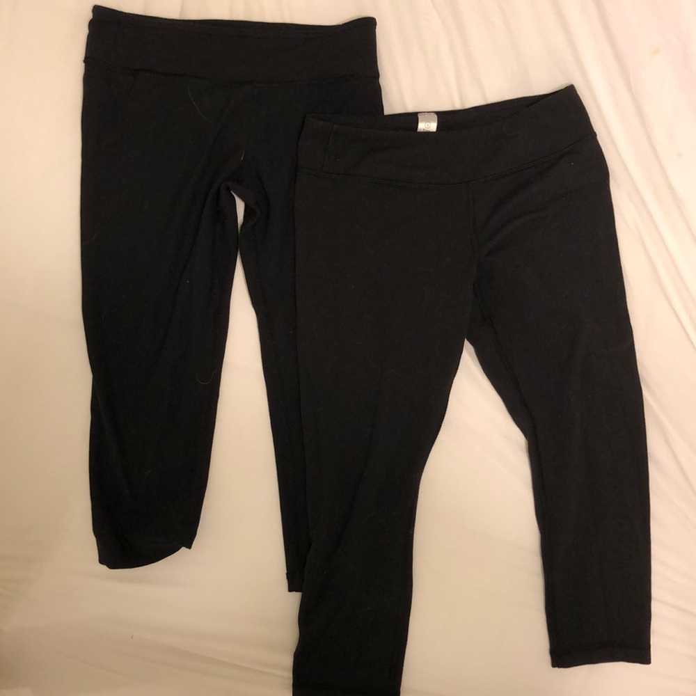 two black ivivva leggings